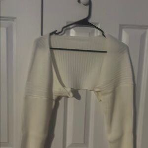 Open Front Cropped Cardigan